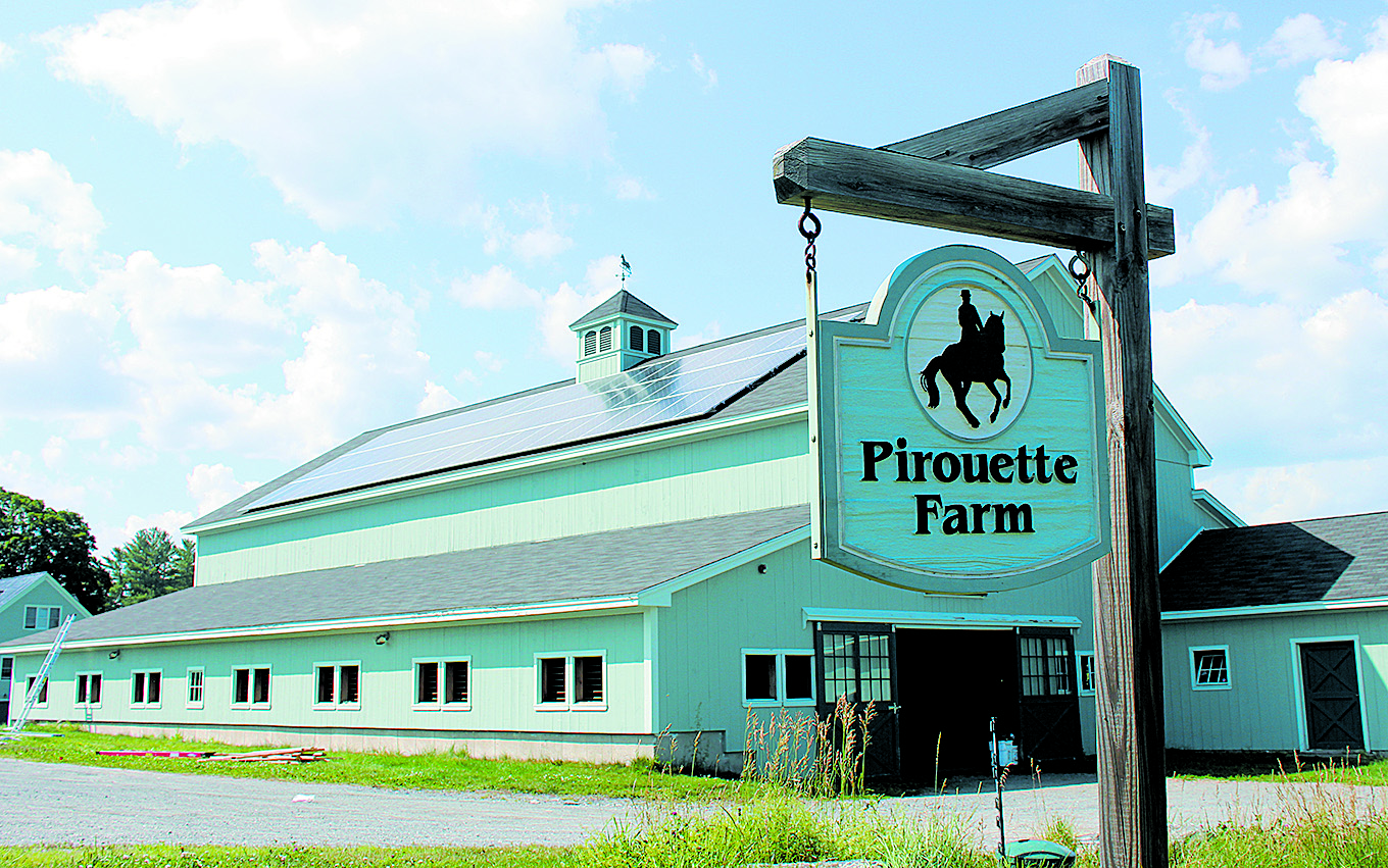 The Pirouette Farm’s solar panels were installed in six and a half hours. Photo courtesy of Norwich Technologies.