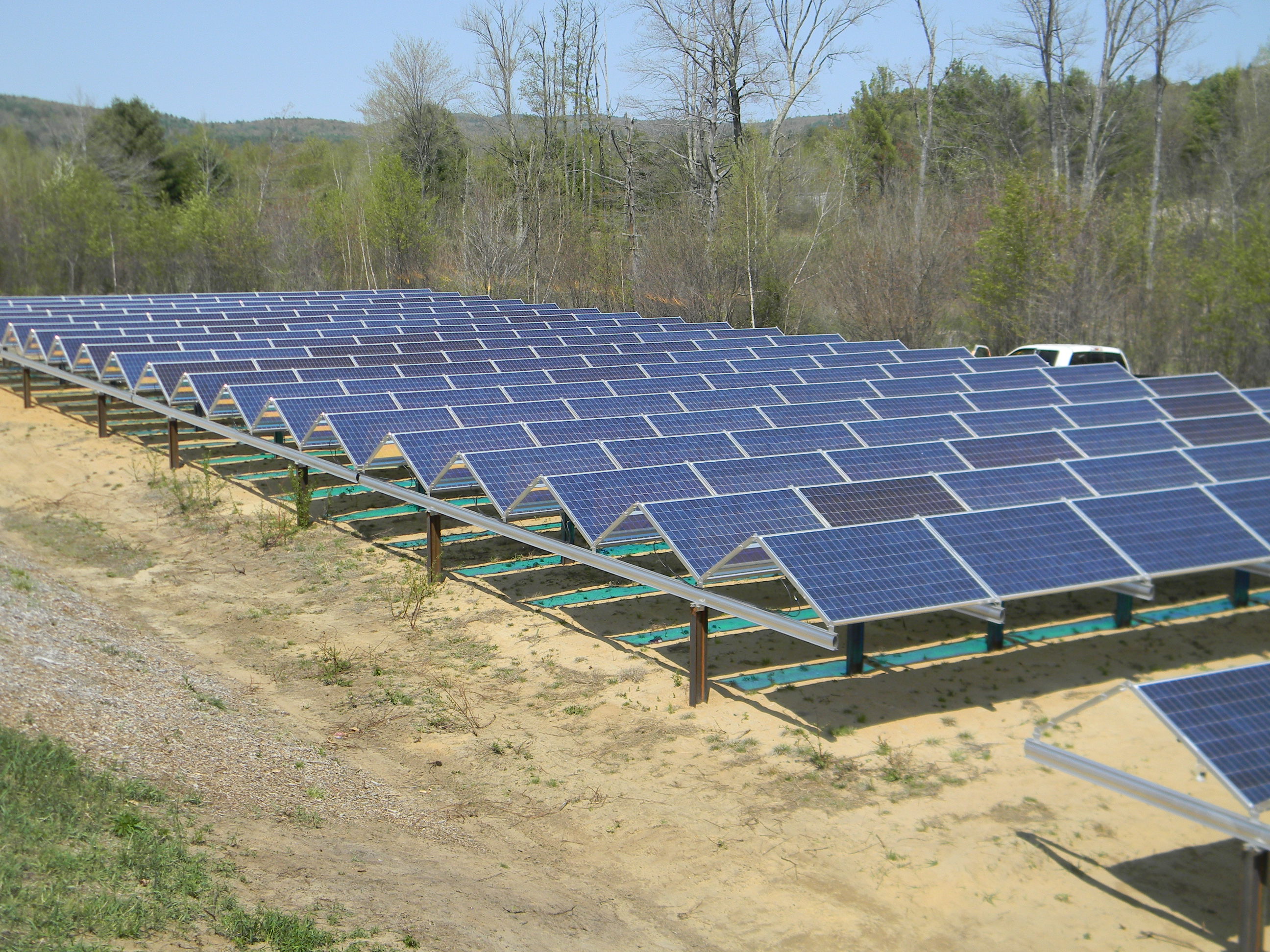 The first solar array was built on Furlone’s property in Spring 2015.