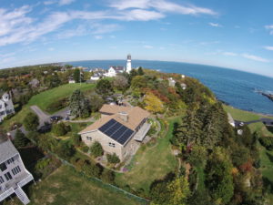 Tom Dunne and Mary Hodgkin’s solar home. Courtesy photos: Pika Energy Company of Westbrook, Maine.