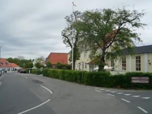 Main street of Ballen, a village on the Danish island of Samsø
