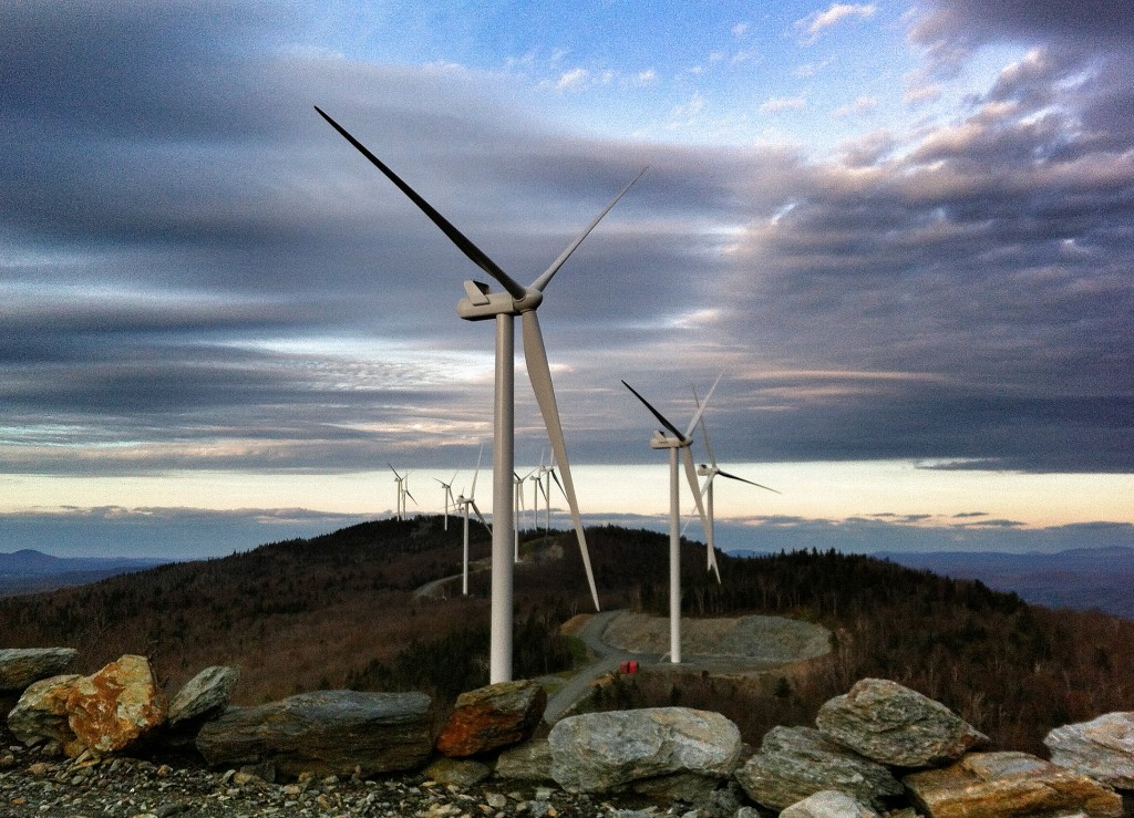 Kingston Community Wind, photo courtesy of Green Mountain Power