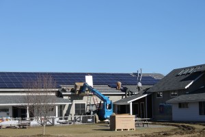 South facing roof of Hilltop Montessori School. The 11.4kW system consists of 192 Hanwha 250W  PV Modules