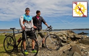 Josh Andrews and Chris Pamboukes of Portsmouth, N.H will begin a 2,000-mile bicycle trek for a solar fundraiser called Pedal for Power on July 14th, 2014. Photo courtesy of Green Alliance.