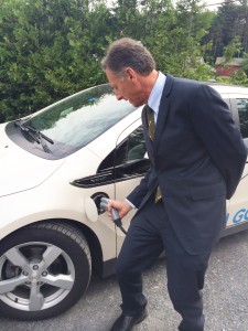 Governor Shumlin charges up.