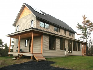 New Net Zero, High Efficiency home in North Ferrisburgh VT. Photo by Chris White.