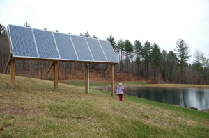 Solar array to power O'Meara's woodworking shop